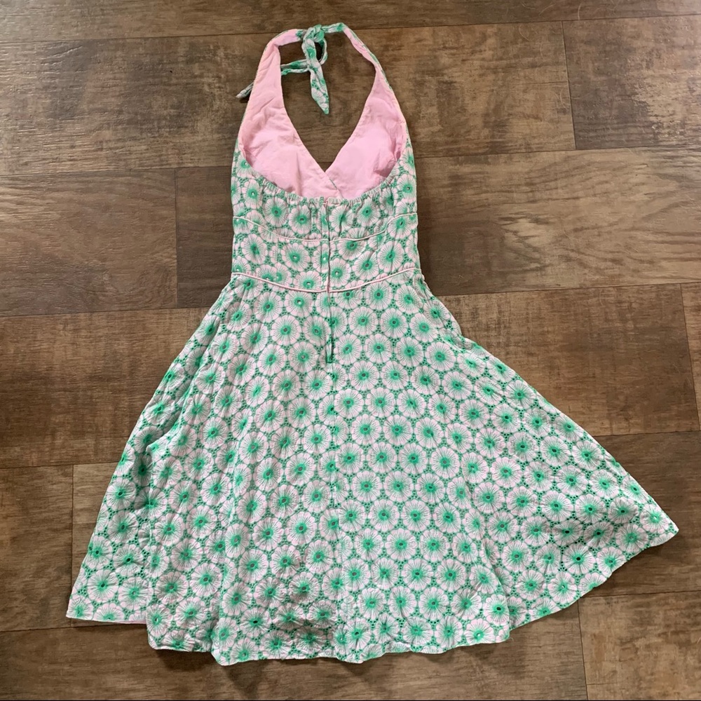 Lilly Pulitzer eyelet embroidered floral halter dress - Picture 2 of 11